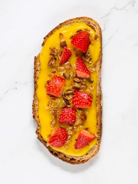 Mango Strawberry Toast
