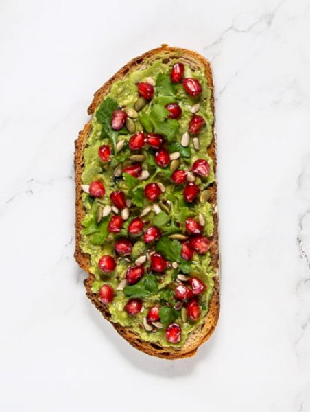 Avocado Pomegranate Toast