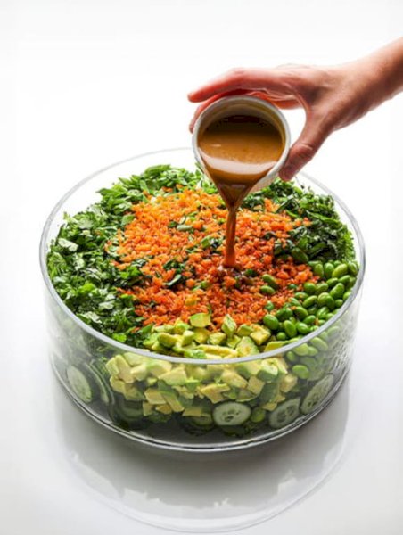 Family Size Crispy Rice Salad