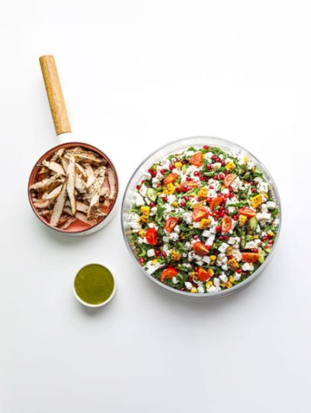 Family Size Grilled Corn & Kale Salad