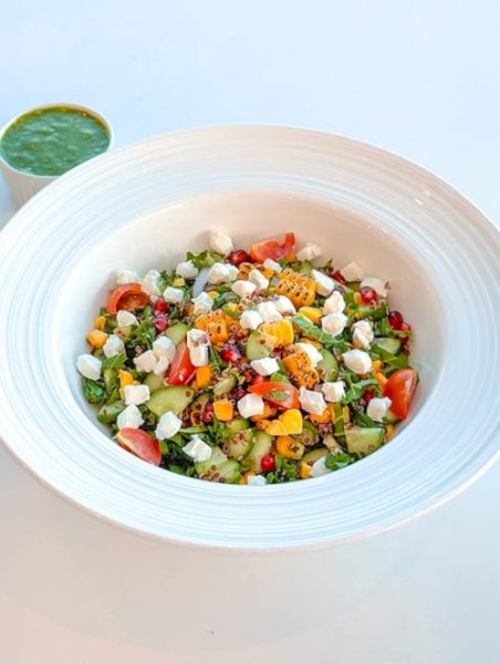 Grilled Corn & Kale Salad