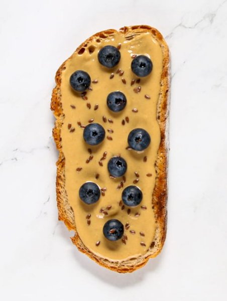Peanut Butter Blueberry Toast