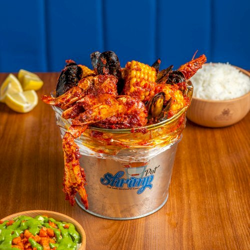 SHRIMP POT SAUCE (SPICY WITH CORN)