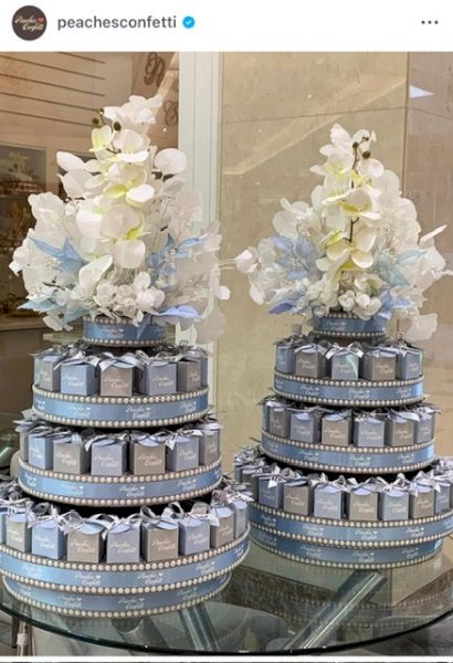 Blue-Gray Box, Blue ribbon- 50 boxes