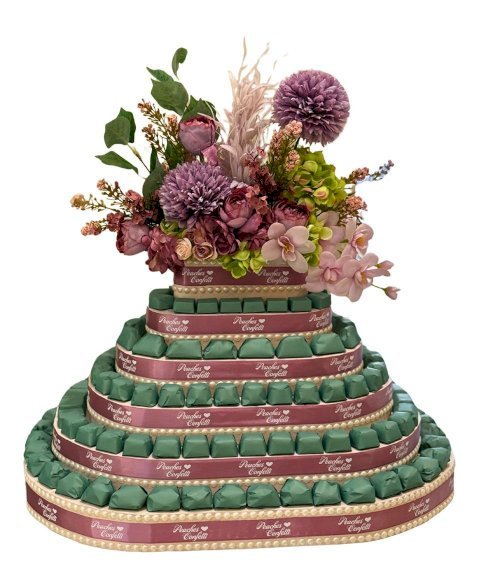 Green, Pink ribbon - 2kg