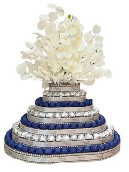 Blue-Silver, White Ribbon- 3kg