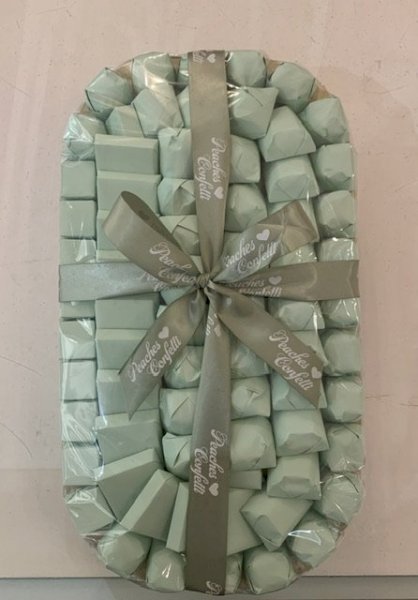 Green Oval Tray- 1.1kg