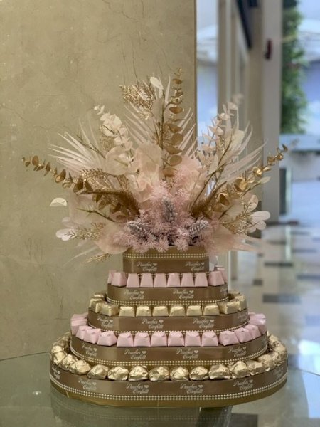 Gold-Pink, Beige Ribbon- 1.4kg