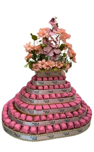 Pink, silver ribbon- 2.5kg