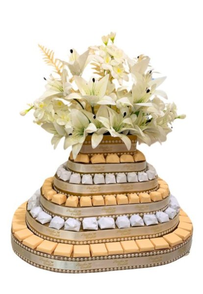 Yellow-White, Cream ribbon- 2kg