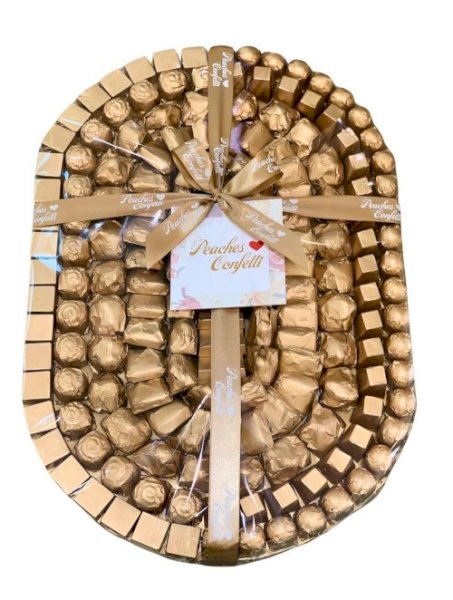 Gold Oval Tray- 2kg
