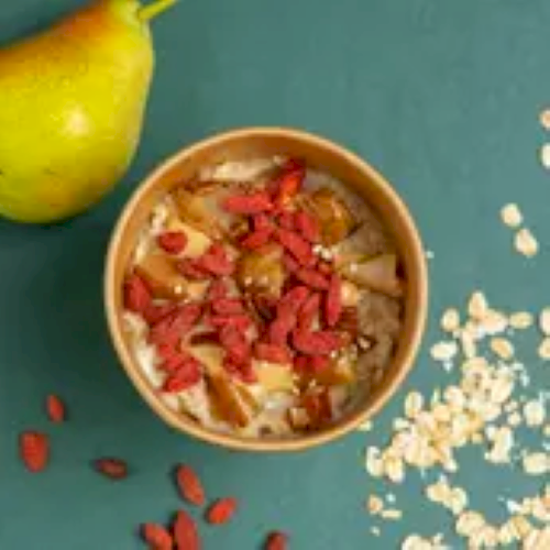 Cashew Butter Oatmeal (411 Kcal)
