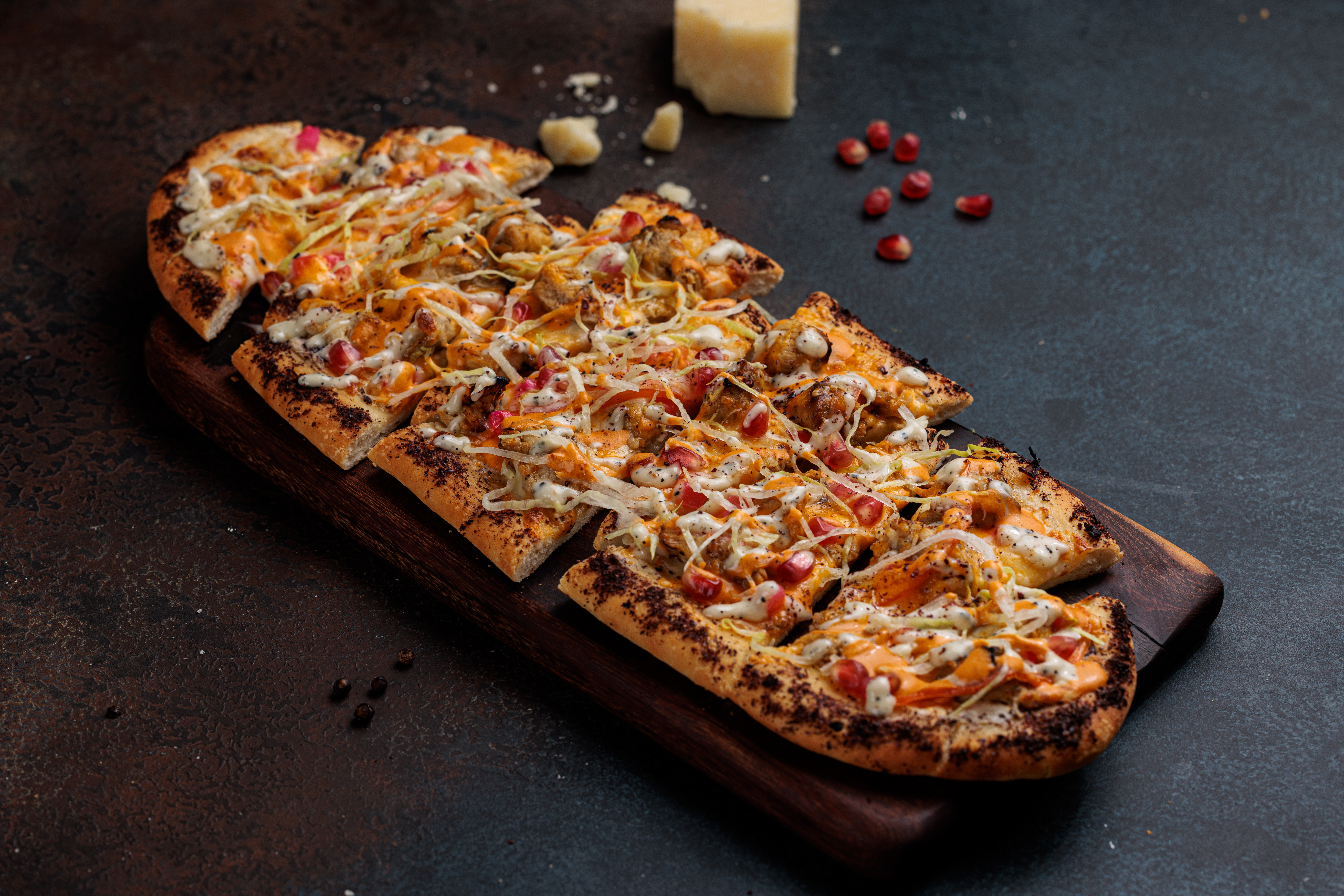 CHICKEN SHAWARMA FLAT BREAD