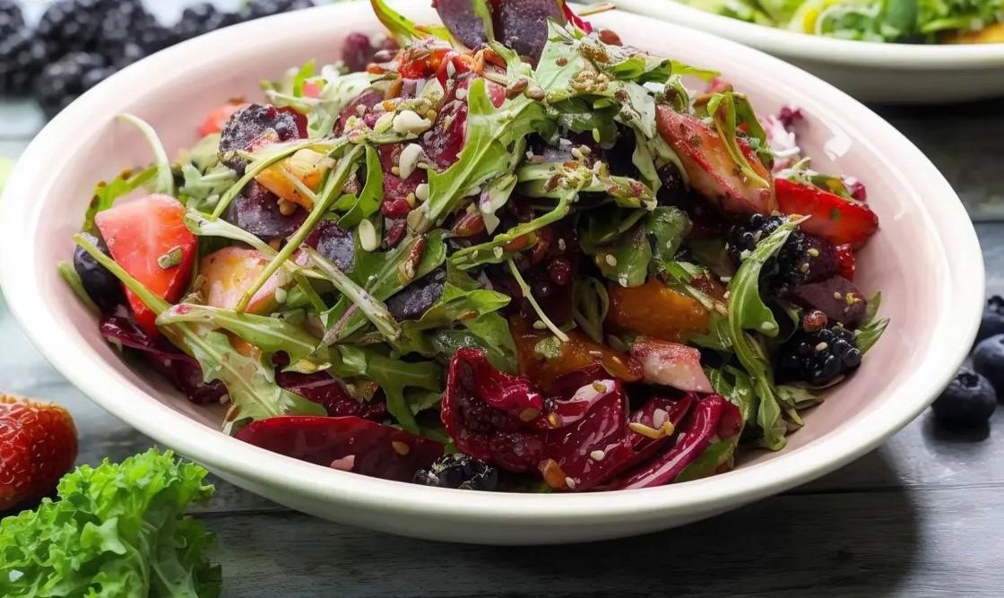 HALLOUMI & MIX BERRIES SALAD