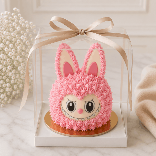 Light Pink Labubu Mini Cake