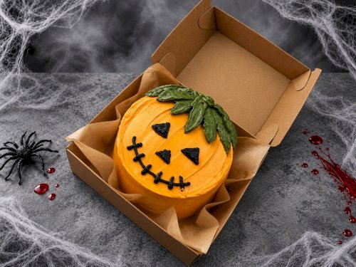Halloween Pumpkin Bento Cake