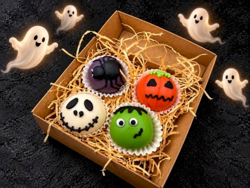 Halloween cake pop box large 4 pcs